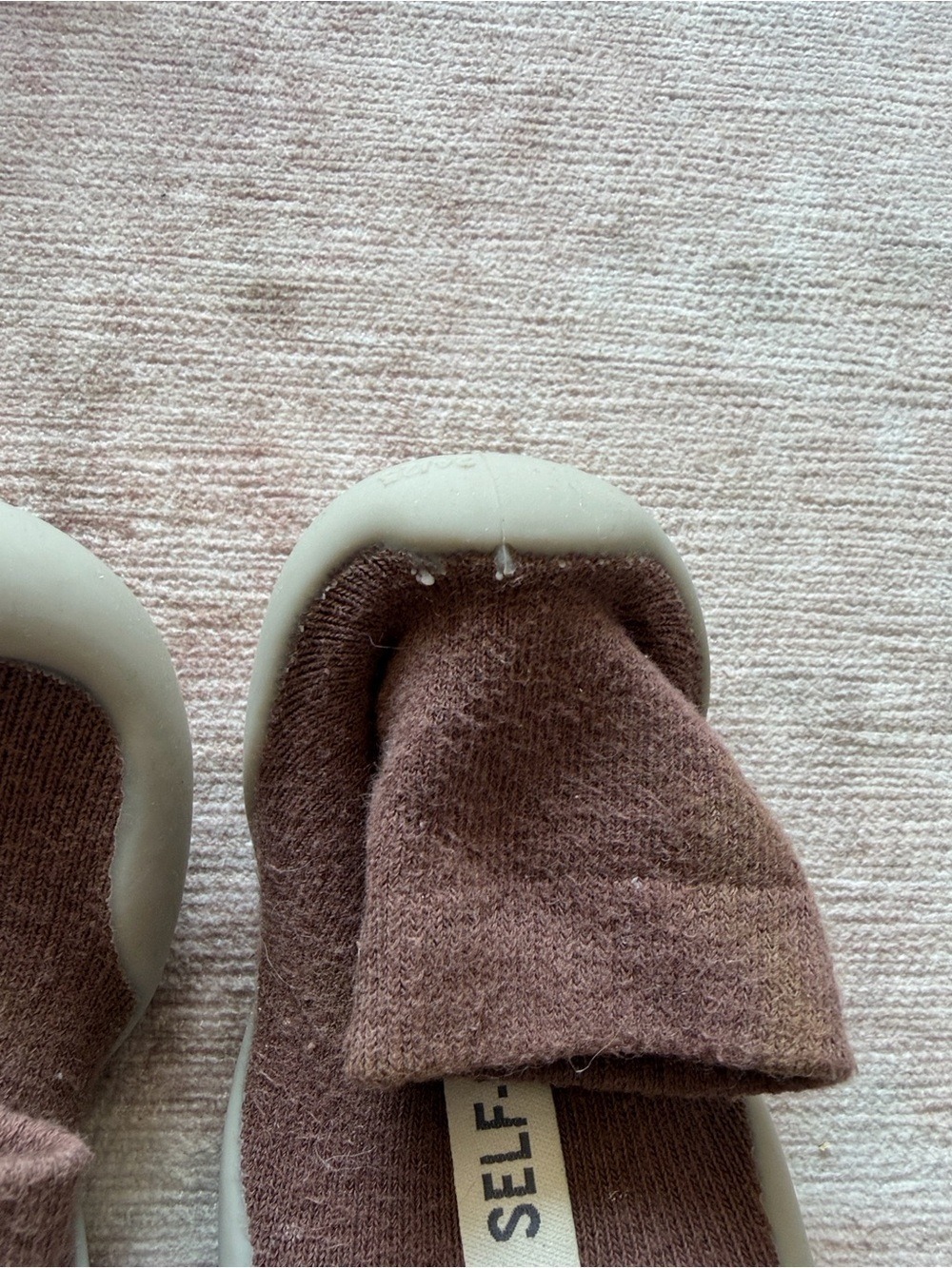 Kids Gray Brown Blue Slip On Sock Shoes NWOT - Picture 5 of 10
